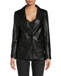 Central Park West - Perry Faux Leather Blazer - Lyst