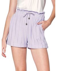 Walter Baker - Rhoda Textured Stripe Shorts - Lyst