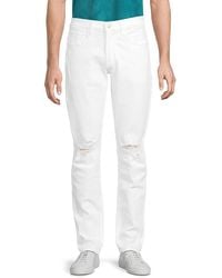 Hudson Jeans - Blake Distressed Slim Straight Jeans - Lyst