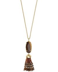 Kendra Scott Eva Goldplated Brass Tassel Pendant Necklace - Multicolour