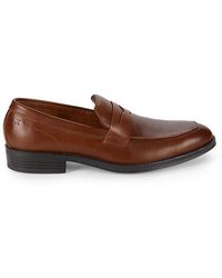 Calvin Klein - Jay Leather Penny Loafers - Lyst