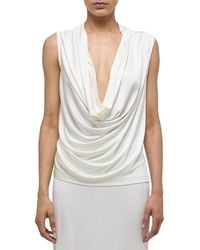 Helmut Lang - Sleeveless Cowlneck Top - Lyst