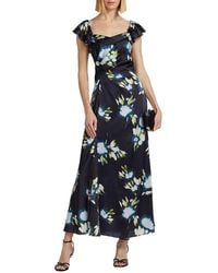 Tanya Taylor - Luna Floral Gathered Maxi Dress - Lyst