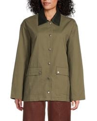 Rag & Bone - Cassandra Cotton Snap Jacket - Lyst