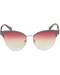 Longchamp 57mm Cat Eye Sunglasses - Brown