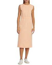 Fabiana Filippi - Cotton Poplin Sleeveless Midi-Dress - Lyst