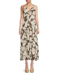 Rails - Boa Floral Ruffle Midi-Dress - Lyst