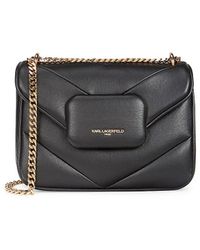 Karl Lagerfeld - Small Fleur Quilted Crossbody Bag - Lyst