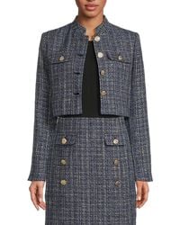Karl Lagerfeld - Tweed Cropped Jacket - Lyst