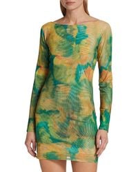 Ronny Kobo - Andrea Acid Tie-Dye Body-Con Minidress - Lyst
