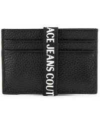 Versace - Logo Leather Card Case - Lyst