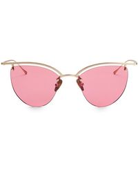 Smoke X Mirrors The Line 4 52mm Cat Eye Sunglasses - Pink