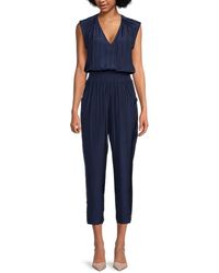 Ramy Brook - Weston Smocked Waist Cropped Jumpsuit - Lyst