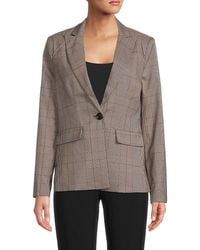 Central Park West - Check Blazer - Lyst
