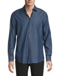 Paul Smith - Long Sleeve Chambray Regular Fit Shirt - Lyst