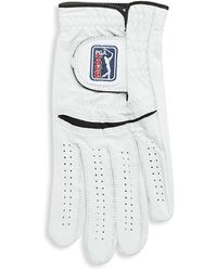 PGA TOUR Perforated Left Hand Leather Glove - White