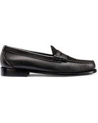 G.H. Bass & Co. - Larson Letterman Leather & Suede Penny Loafers - Lyst