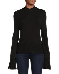 French Connection Slit Sleeve Sweater - Black