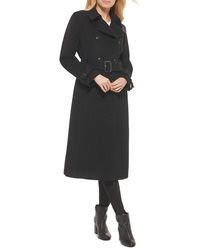 Cole Haan - Signature Slick Wool Blend Trench Coat - Lyst