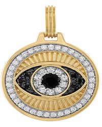Esquire - 18k Goldplated Sterling Silver & Cubic Zirconia Evil Eye Pendant - Lyst