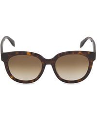 McQueen - 54Mm Round Sunglasses - Lyst