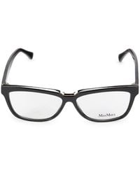 Max Mara - 54Mm Rectangle Optical Glasses - Lyst