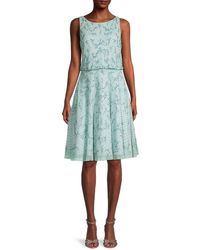 Adrianna Papell - Embellished A-line Dress - Lyst