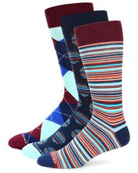 Unsimply Stitched - 3-Pack Pattern Cuff Socks - Lyst