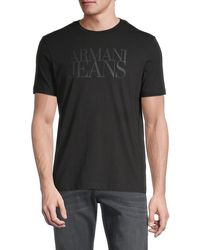 Armani Jeans Cotton Tee - Black