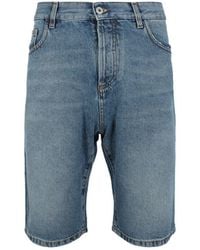 Marcelo Burlon - Regular Fit Denim Bermuda Shorts - Lyst