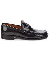 Donald pliner varran leather penny best sale loafer