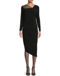 Calvin Klein - Asymmetric Midaxi Sheath Dress - Lyst