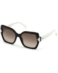 EMILIO PUCCI Women/'s Black /& Brown Round Sunglasses New 100/% Authentic