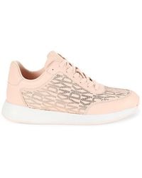 DKNY - Embellished Logo Low Top Sneakers - Lyst