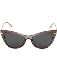 Dolce & Gabbana 54mm Cat Eye Sunglasses - Grey