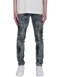 Purple Brand - Brand P001 X-Ray Foil Low-Rise Skinny Jeans - Lyst