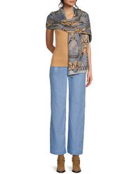La Fiorentina - Chain Print Scarf - Lyst