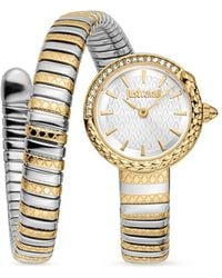 Just Cavalli - Two-Tone Stainless Steel & Crystal Wrap Watch/22Mm - Lyst