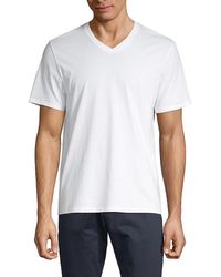 Vince - Pima Cotton Slim Fit V-neck T-shirt - Lyst