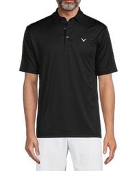 callaway solid polo shirt mens