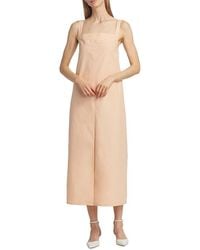 Loulou de Saison - Makeen Cotton Poplin Sleeveless Midi-Dress - Lyst