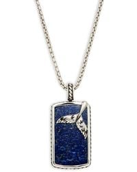 Effy Sterling Silver & Lapis Pendant Necklace - Blue