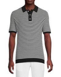 Onia - Textured Cotton Knit Polo Shirt - Lyst