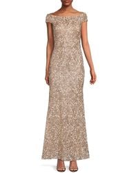 Vince Camuto - Off Shoulder Lace Fit & Flare Gown - Lyst