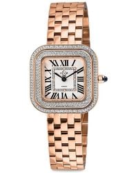 Gv2 - Bellagio 30Mm Ip Goldtone Stainless Steel & 0.04 Tcw Diamond Bracelet Watch - Lyst