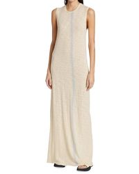 ATM - Spray-painted Jersey Sleeveless Maxi Dress - Lyst