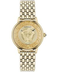 Versace - 38mm Medusa Alchemy Goldtone Stainless Steel Watch - Lyst