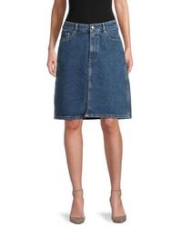 DL1961 - Lexie Cotton Denim Skirt - Lyst