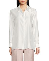 Calvin Klein - Striped Jacquard Button Down Shirt - Lyst