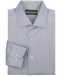 Saks Fifth Avenue - Cutaway Collar 100% Cotton Slim-Fit Dress Shirt - Lyst